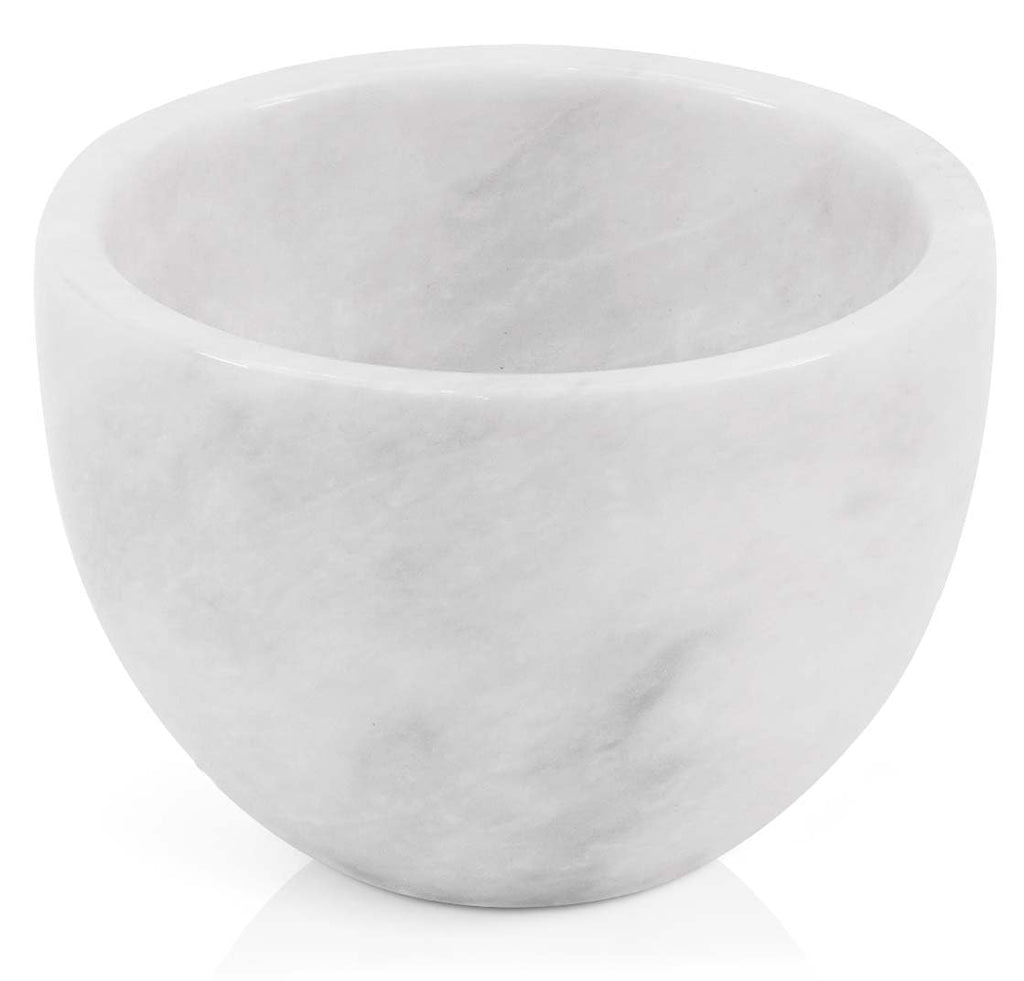 Radicaln Marble Shaving Bowl 3" Inch White Handmade Shaving Soap Holder for Men, Barber Supplies Stone Bowl for Shaving Cream, Foam & Classic Shaving Brush