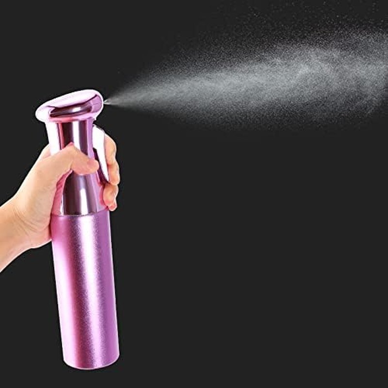 Salon Style Fine Mist Hair Spray Bottle - 10 Oz Luminous Aerosol-Free Water Sprayer for Hairstyling & Cleaning - Purple