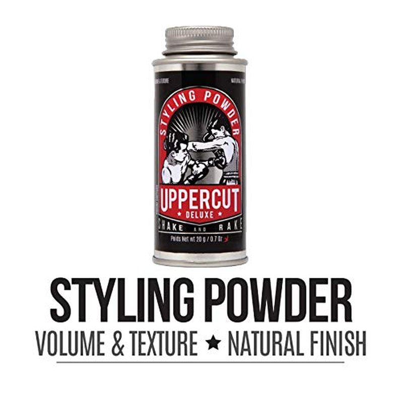 UPPERCUT DELUXE Hair Styling Powder, Easy Application Powder to Add Texture and Volume, Light Flexible Hold and Natural Matte Finish, 2 x 0.7 oz.