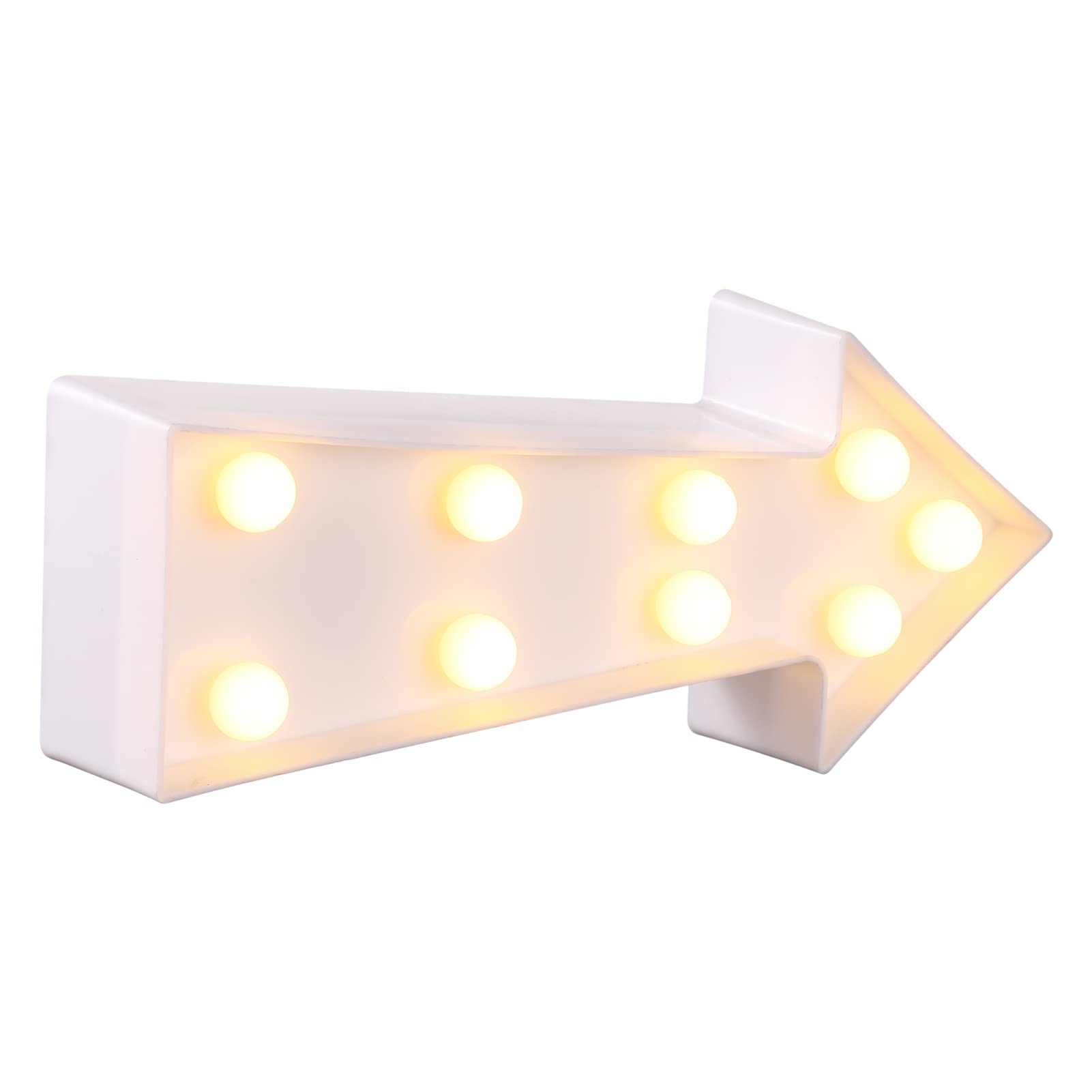 Uonlytech 3D Arrow Sign Light, Right Arrow Night Lighted Arrow Marquee Corridor Light Wall Decor for Bedroom Christmas Birthday Party