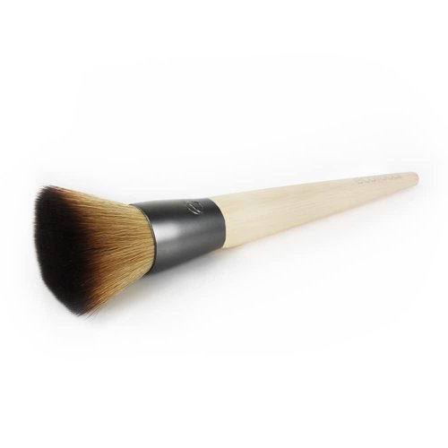 EcoTools Buffing Brush Set | Soft Custom Cut Bristles & Recycled Aluminum Ferrules - Ideal for Cream or Powder Foundation (Pack of 2)