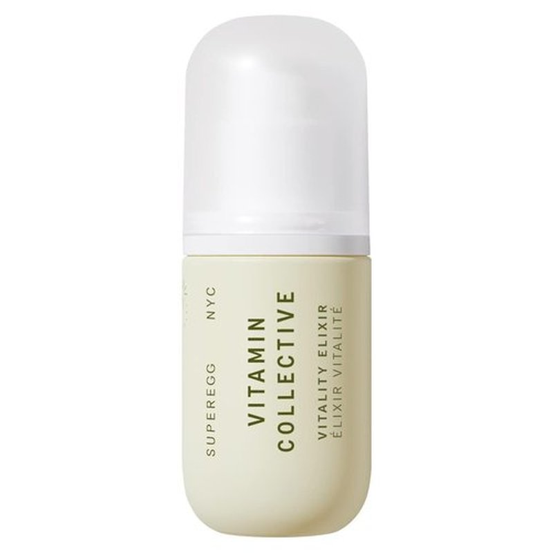 SUPEREGG Vitamin Collective Vitality Elixir: For a bright and firm complexion. Treatment serum with Vitamin B·C·E·F·K and Sea Moss. 30 ML / 1 FL OZ