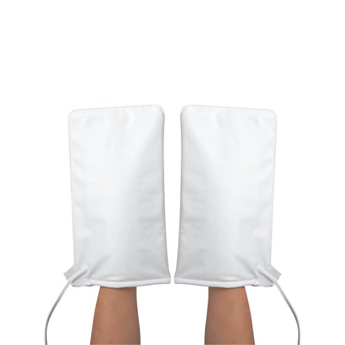 ForPro Professional Collection Premium Heated Mitts, Electric Thermal Moisturizing Hand Warmers for Spa Treatments, Dual Temperature Settings, 1-Pair