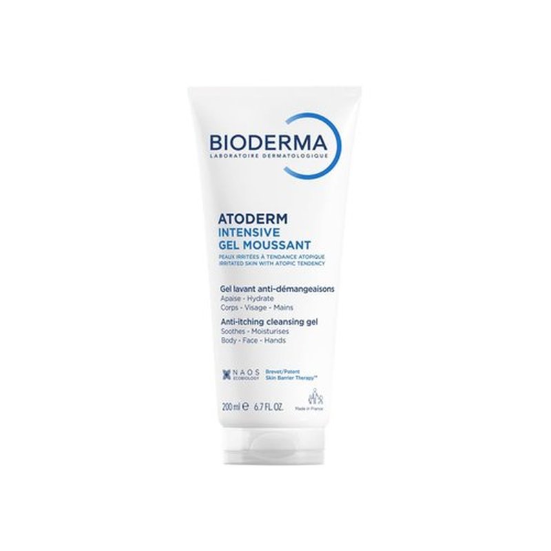 Bioderma Atoderm Intensive Foaming Gel - Ultra Rich Body Wash for Very Dry Sensitive Skin | 6.67 Fl Oz