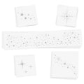 Flash Tattoos Starlight Temporary Tattoos | 25 Temporary Tattoos | Premium Waterproof Metallic Silver Glitter Face Sparkle, Freckles