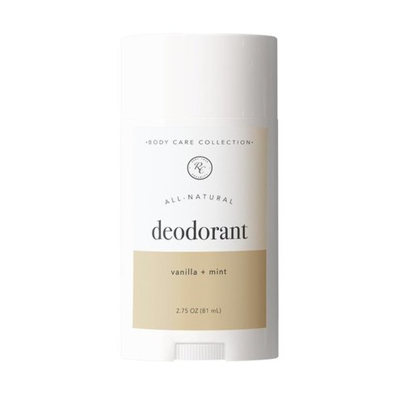 Rowe Casa Organics Vanilla & Mint Deodorant - Refreshing Paraben-Free Stick for Men & Women, 3 oz