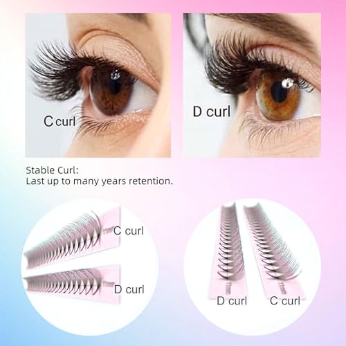 Pro Fairy Premade Fans Lashes 3D 4D 5D 6D Voleme Lash Extensions Pre Made Fans Eyelash Extension Mixed 8-15mm Thickness 0.07 Curl C/D (4D 0.07 D Mix)