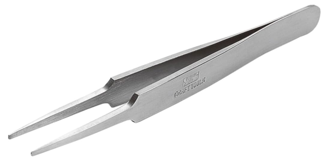 Tamiya 300074109 HG Tweezers Straight/Round Steel