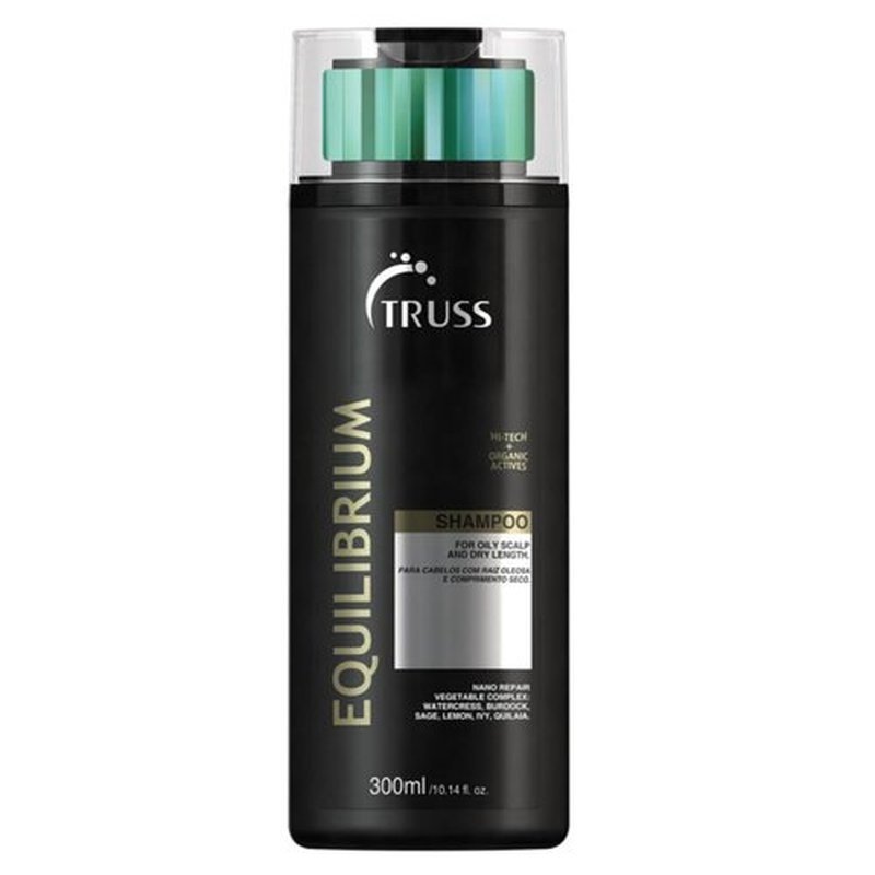 TRUSS Equilibrium Shampoo for Oily Hair - Hydrating Treatment for Itchy Scalp & Color-Treated Hair - 10.14 oz