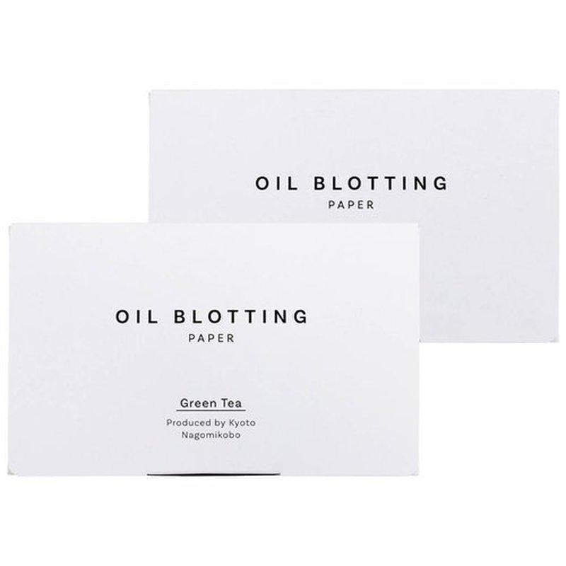 Oil Blotting Paper 100 Sheets,Pack of 2 – Natural Green Tea Facial Tissues with Premium Washi Japanese Paper, Portable Easy Dispensing, Made in Japan, Skin-Care & Makeup Essential Green