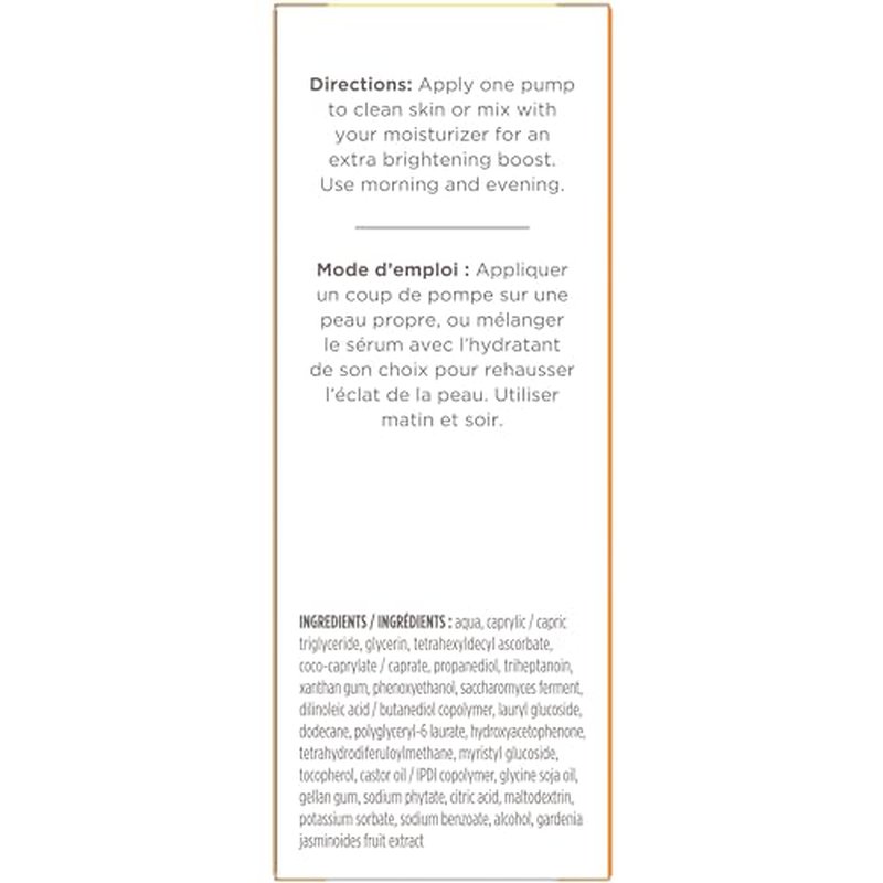 Burt's Bees Vitamin C Turmeric Facial Serum, Brightens Skin & Visibly Reduces Dark Spots, Fine Lines & Wrinkles, Naturally Hydrating, Lightweight - Brightening Booster (1 oz)