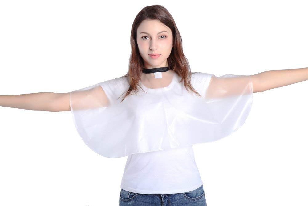PERFEHAIR Short Salon Hair Shampoo Cape, Waterproof Capes for Cutting Styling Coloring Beauty Makeup