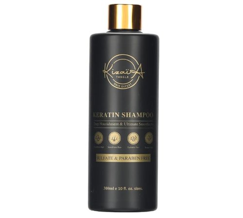KizaiaCare Keratin Hair Treatment | Anti-dandruff Shampoo | Moisturizing - Detangling | Volumizing | Smoothing | Curly Frizzy Hair Protection | Sulfate and Paraben Free | Suitable For All Hair Type