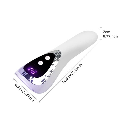 SMALLSHS Handheld UV Light for Gel Nails, Portable Mini Nail Lamp LED Flash Nail Curing Polish Rechargeable Nail Dryer Resin Art Fast-Dry Machine 5V USB Home DIY