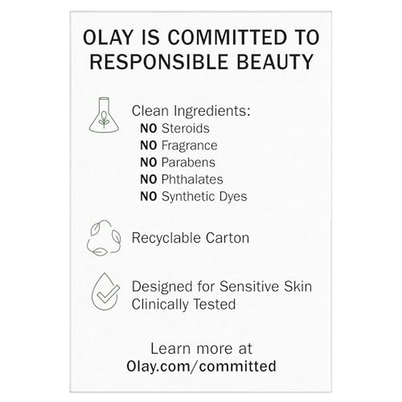 Olay Sensitive Eczema Therapy Face Moisturizer Skin Relief Cream, 1.7 fl oz Fragrance-Free Skin Care Treatment with Colloidal Oatmeal