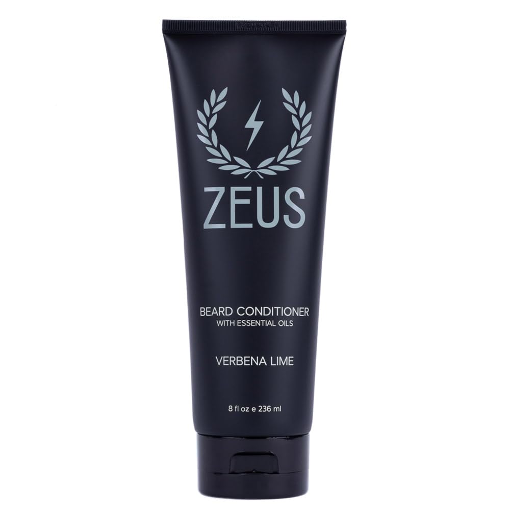 ZEUS Beard Conditioner for Men, Softening Formula (8 oz) Verbena Lime