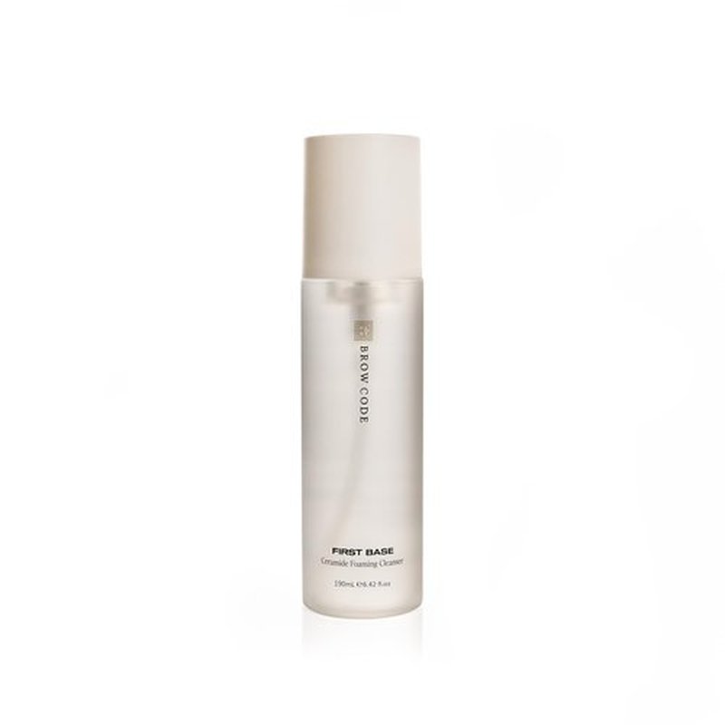 Brow Code First Base Cleanser – Gentle Foaming Cleanser for Skin Prep & Daily Use, Hydrating Makeup Remover for All Skin Types, With Ceramides, Watermelon & Multi-Vitamin Complex