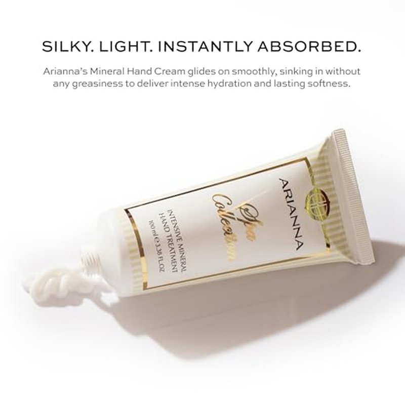 Arianna Skincare Intensive Mineral Hand Treatment Natural Vegan Cream Dead Sea Water Minerals Hand Moisturizer For Smooths Rough Irritated and Dry Skin
