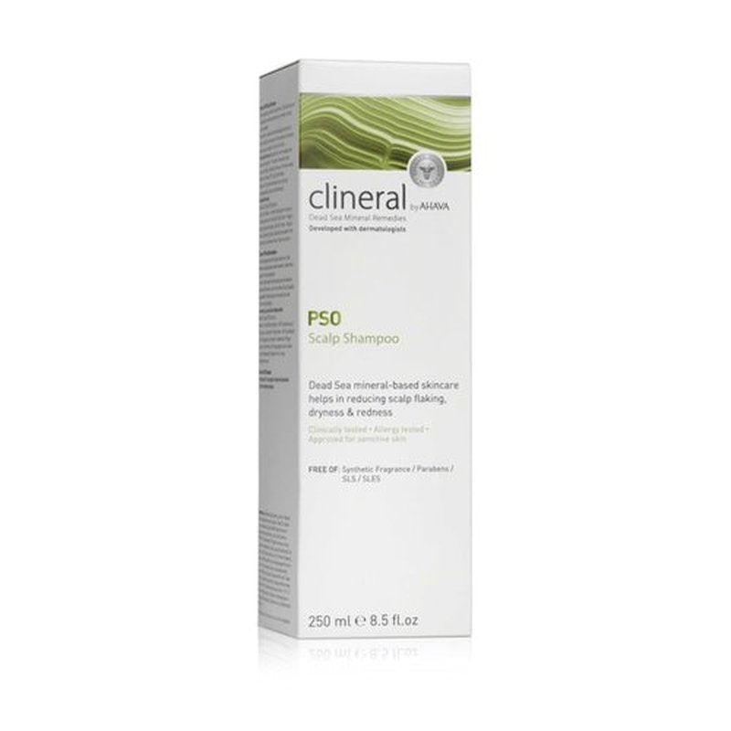 AHAVA Clineral Pso Scalp Shampoo - Gentle Formula to Alleviate Scalp Irritation & Hydrate Hair | 8.5 Fl. Oz
