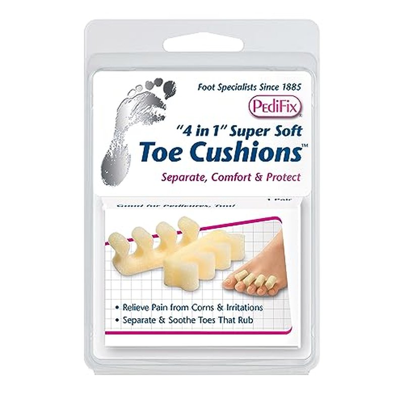 Pedifix '4 In 1' Super Soft Toe Cushions, 2-Count (Pack of 3)