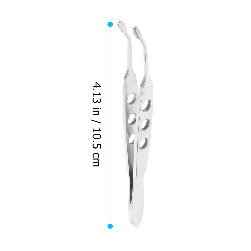 Meibomian Gland Expressor, Stainless Steel Eyelid Massage Forceps, Precision Face Care Tweezer Tool with Rectangle Tip for Dry Eyes