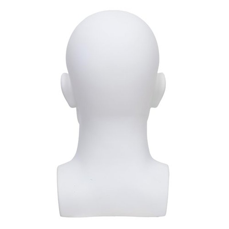 SK-QACD Mannequin Head Male Professional Cosmetology Manikin Head for Display Headset, Headphone, Game Console, Hats, Wigs Jewellery（L90-YB）