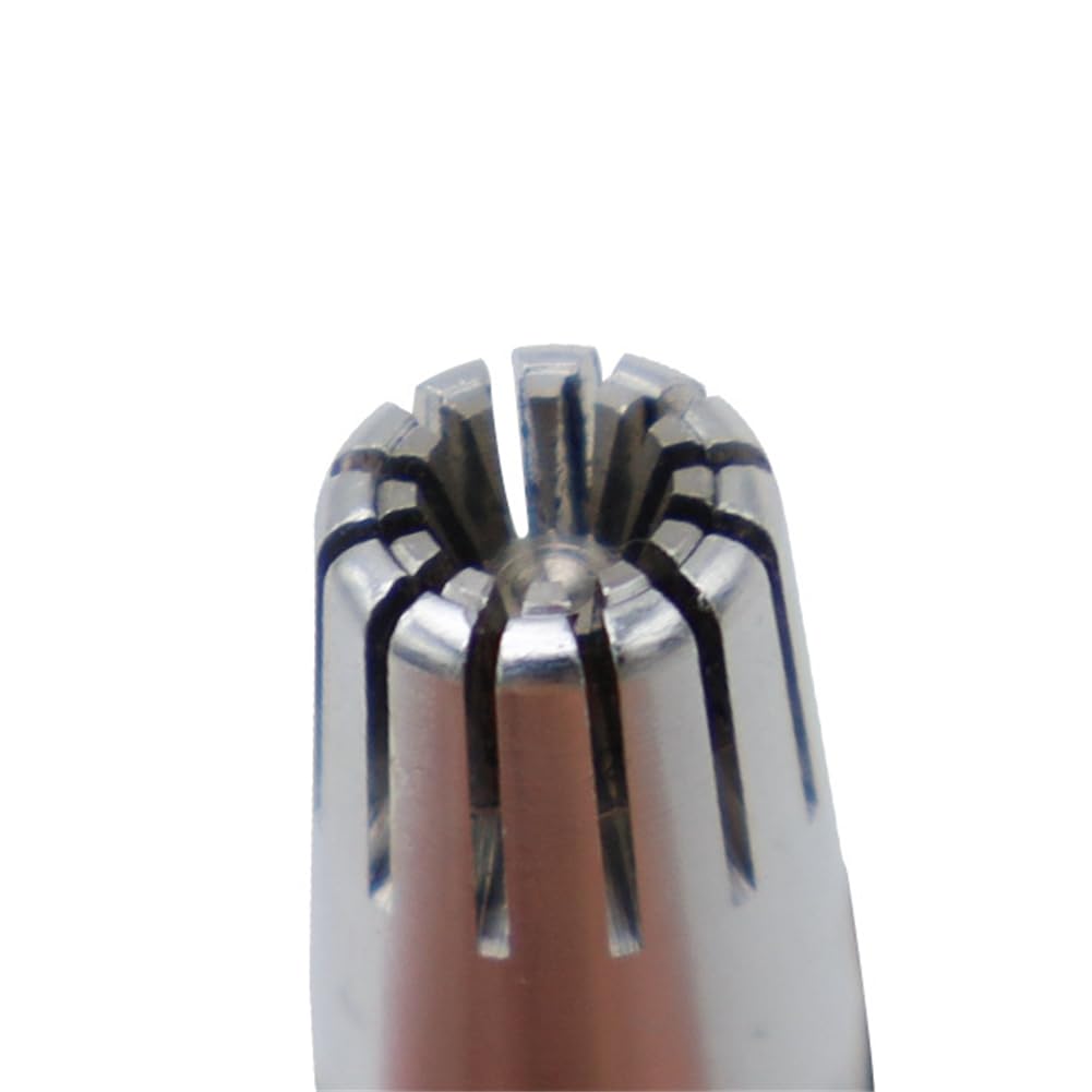 WELANGBN Manual Nose Hair Trimmer for Man & Woman,Trimmer for Nose,Ear,Moustache and Whiskers Hair,Waterproof,Stainless Steel with Brush,Nasal Clippers，Comes with a Cleaning Brush, Silver