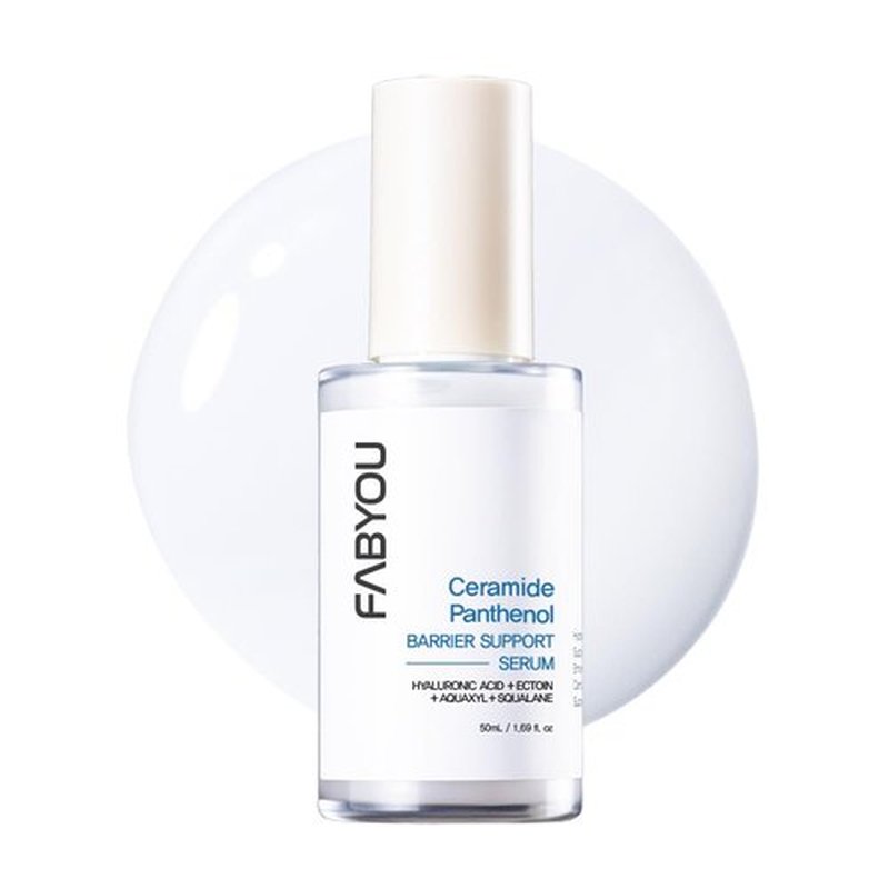 Ceramide Panthenol Barrier Support Serum 1.69 fl oz - Deep Hydration & Soothing for Dry & Sensitive Skin, Barrier Repair with 8 Types of Hyaluronic Acid, Korean Skincare