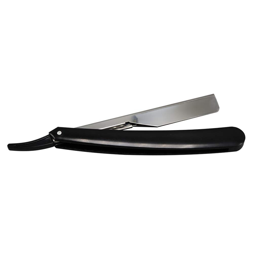 Lurrose Manual Straight Edge Shaving Razor for Men Beard Sideburns and Fine Hair Grooming Safe Razor Portable for Home and Travel Use