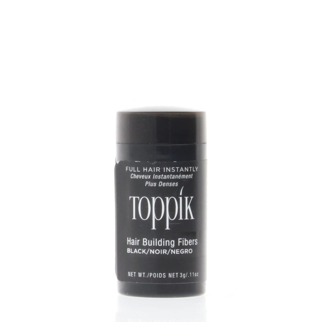 oppik Hair Building Fibers, Black, 3g Fill In Fine or Thinning Hair, Instantly Thicker, Fuller Looking, 9 Shades for Men & Women, Keratin Protein Formula