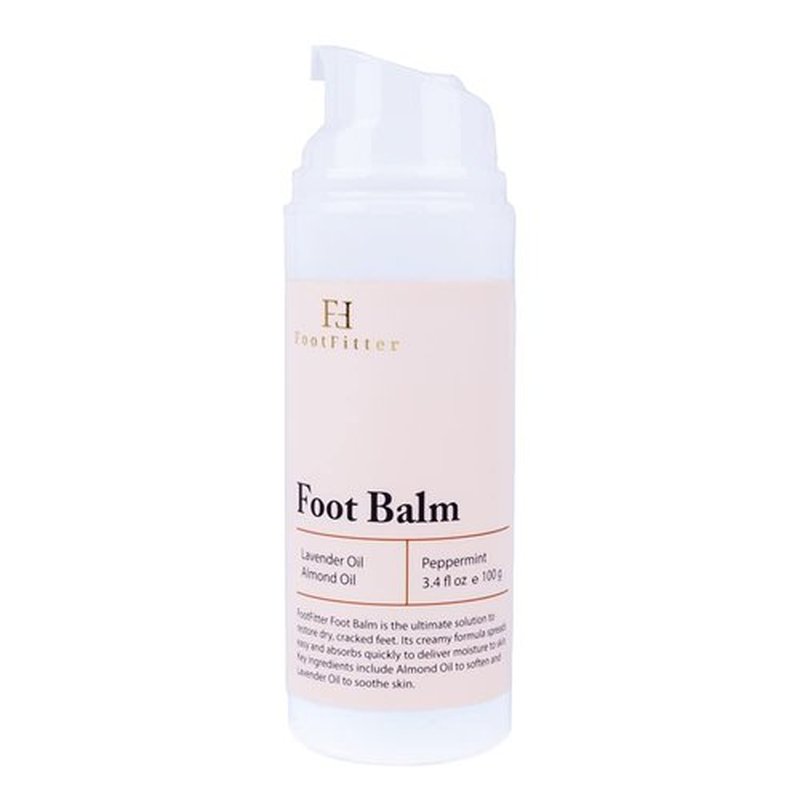 FootFitter Foot Repair Balm with Natural Essential Oils for Dry Skin, Cracked Heels and Toes, Exfoliates, Moisturizes, Heals & Restores Softness (Made in USA) 3.4 fl. oz.