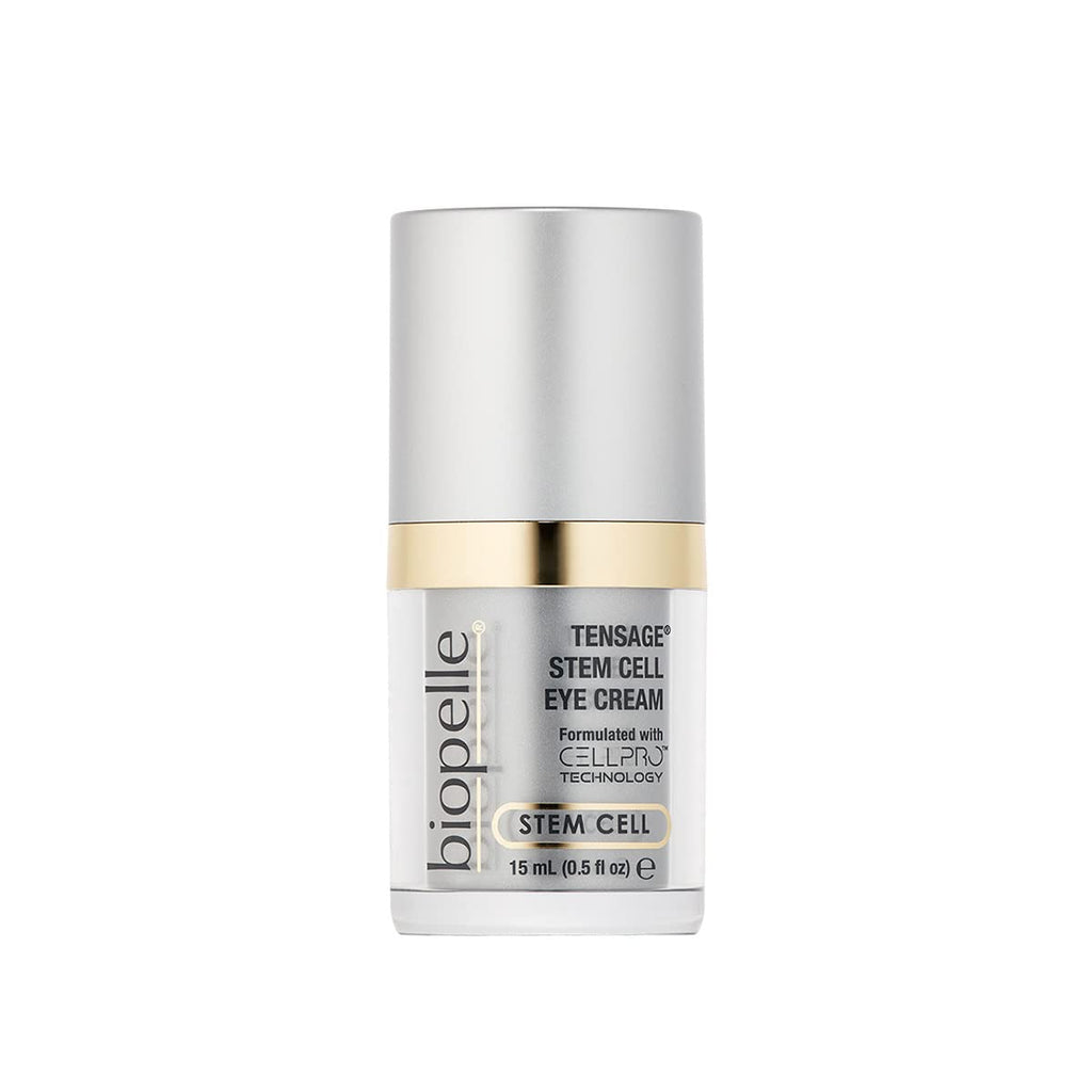 Biopelle Tensage Stem Cell Eye Cream, Under-Eye Cream for Dark Circles, Puffiness, and Bags with CellPro Technology, Caffeine, Retinol, and Peptides, 0.5 Oz