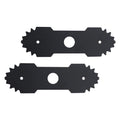 AMTHKNO 2-Pcs 9 inch Heavy-Duty Edger Blade for Ryobi Edger RY13050 RY13050A RY15518 RY40030 P2300, Replaces 638006008 638006007, 1" Center Hole - Quenched Steel