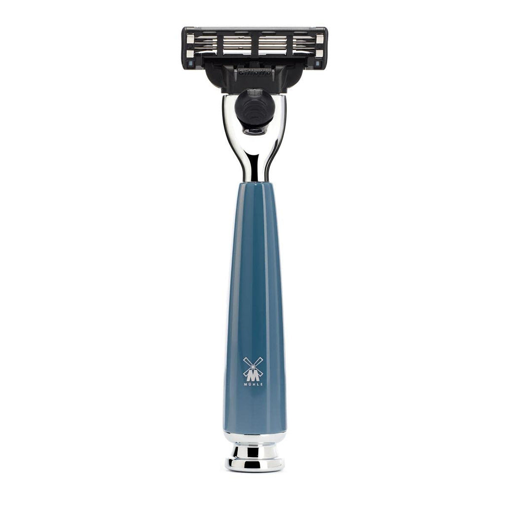 MÜHLE RYTMO 3-Piece Pure Badger 3-Blade Razor Modern Luxury Wet Shaving Set - Perfect for Every Day Use, Barbershop Quality Close Smooth Shave