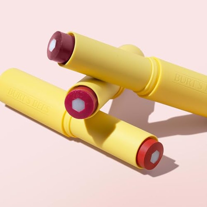 Burt’s Bees Tinted Boosted Balm, Cheeky Cherry, Hydrating Tinted Lip Balm with Vitamin C, E, and F Core, 24 Hour Lip Moisturizer with Responsibly Sourced Beeswax, 100% Natural Origin, 1 Count, 0.16oz