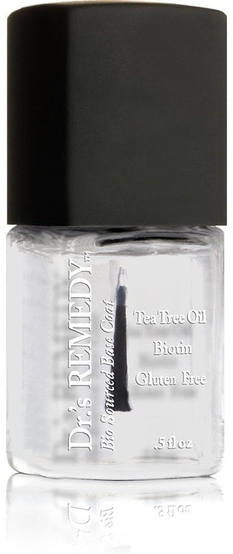 Dr’s Remedy Clear Base Coat Nail Polish Treatment, Organic Non Toxic All Natural Enriched Nail Strengthener and Care - BASIC Base Coat