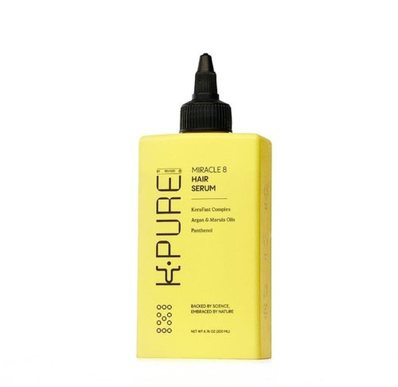 K-Pure Miracle 8 Keratin Hair Serum - Instant Deep Conditioning Treatment | Sulfate & Paraben Free, Argan Oil Formula for Repairing Dry, Damaged Hair