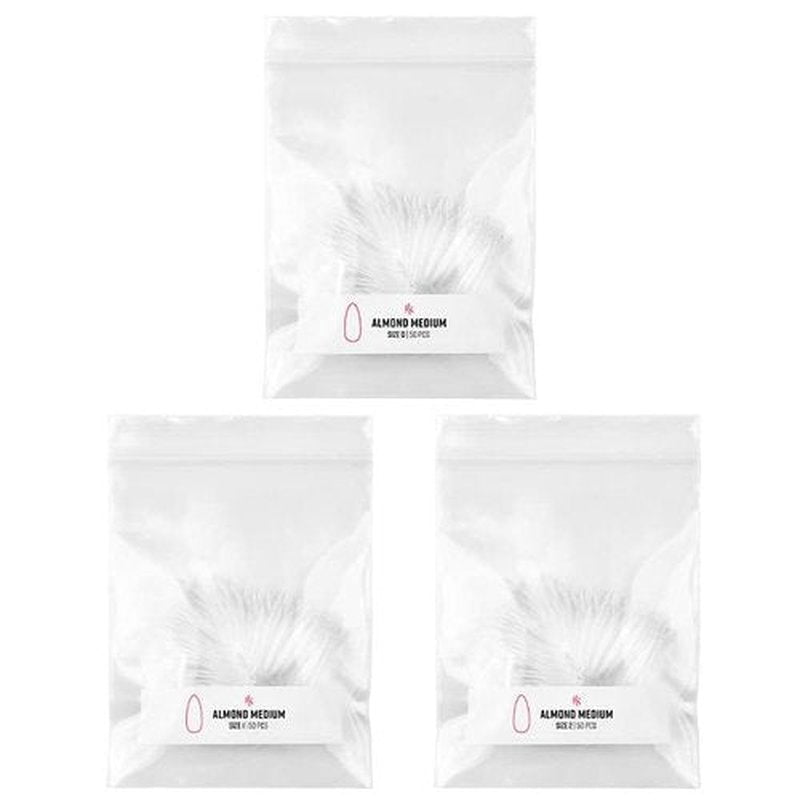 Kiara Sky Gelly Tip Soak Off Nails Refill Packs - Almond Medium (Sizes 0, 1, 2)