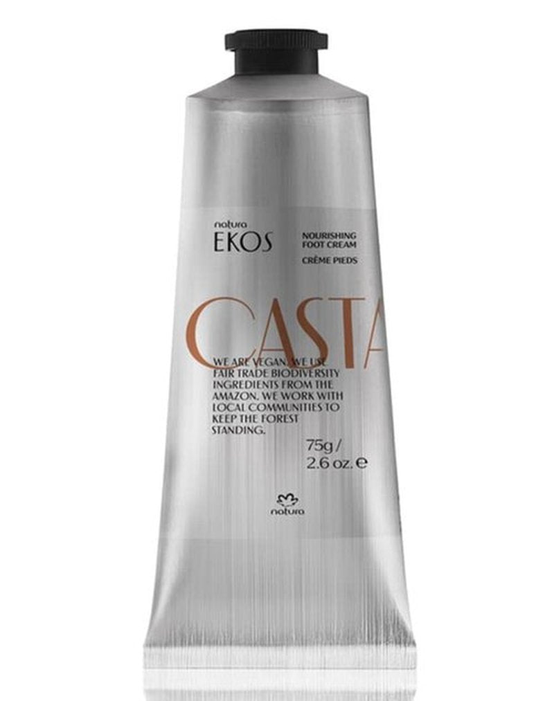 Natura Castanha Hand & Foot Cream Duo - Nourishing Brazil Nut Oil Set for Deep Hydration | Vegan & Cruelty-Free - 2 x 2.6 oz (75g)
