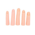 PLAFOPE Nail Art Practice False Finger Model 5Pcs Manicure Training Tool Bendable Fake Fingers for Acrylic Nails Diy Nail Art Beginners and Salon Use