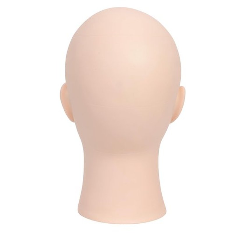 RUISIMEI Female Cosmetology Bald Manikin Mannequin Head for Wigs Making Wig Display Hat Display Glasses Display with Free Clamp