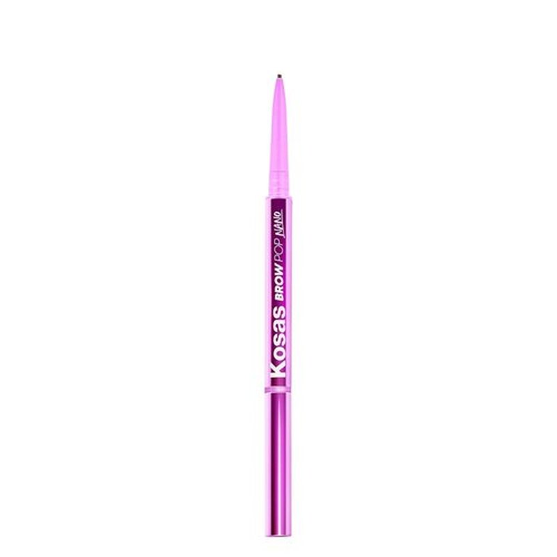 Kosas Brow Pop Nano - Ultra-Fine 1mm Brow Pencil for Natural-Looking Eyebrows - Dark Brown