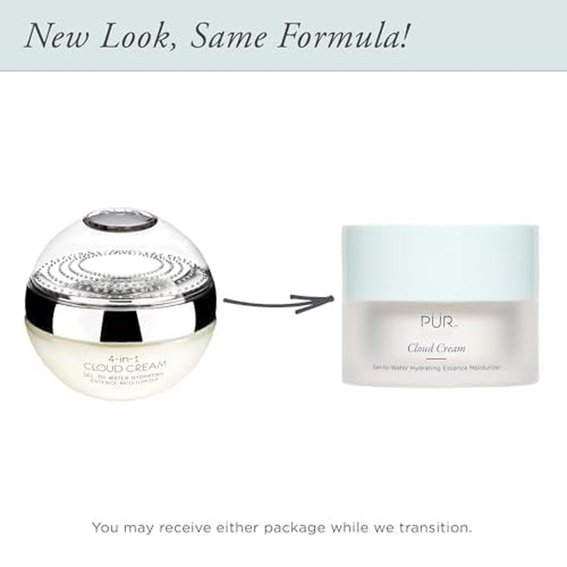 PÜR MINERALS Face Moisturizer for Women & Men, 4-in-1 Cloud Cream - Hydrating Facial Moisturizer - Hydrates, Soothes, Smooths, & Primes Skin - Anti-Aging Face Cream for Fine Lines & Wrinkles, 1.7 Oz
