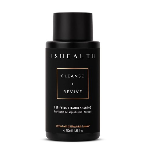 JSHealth Vitamin Shampoo - Sulfate-Free Formula with Vegan Keratin & Aloe Vera for Color Treated Hair | 11.83 fl oz