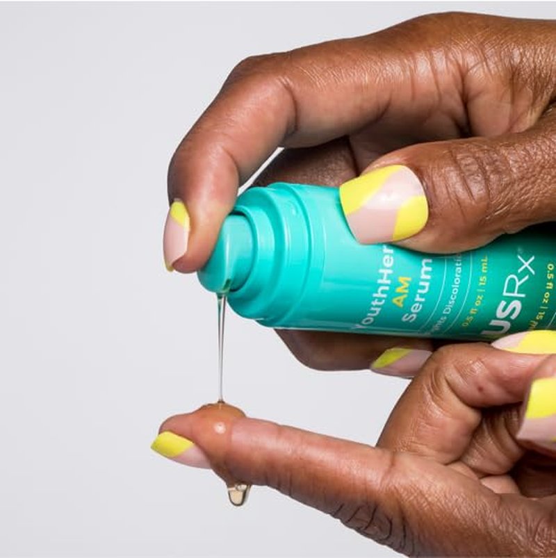Urban Skin Rx® Youthhero AM/PM 2-In-1 Dual-Formula Day & Night Facial Serums, Improves Discolorations & Sun Damage, Supports Elasticity, Reduces Rough Texture, Fine Lines & Wrinkles, 1 Fl Oz Total