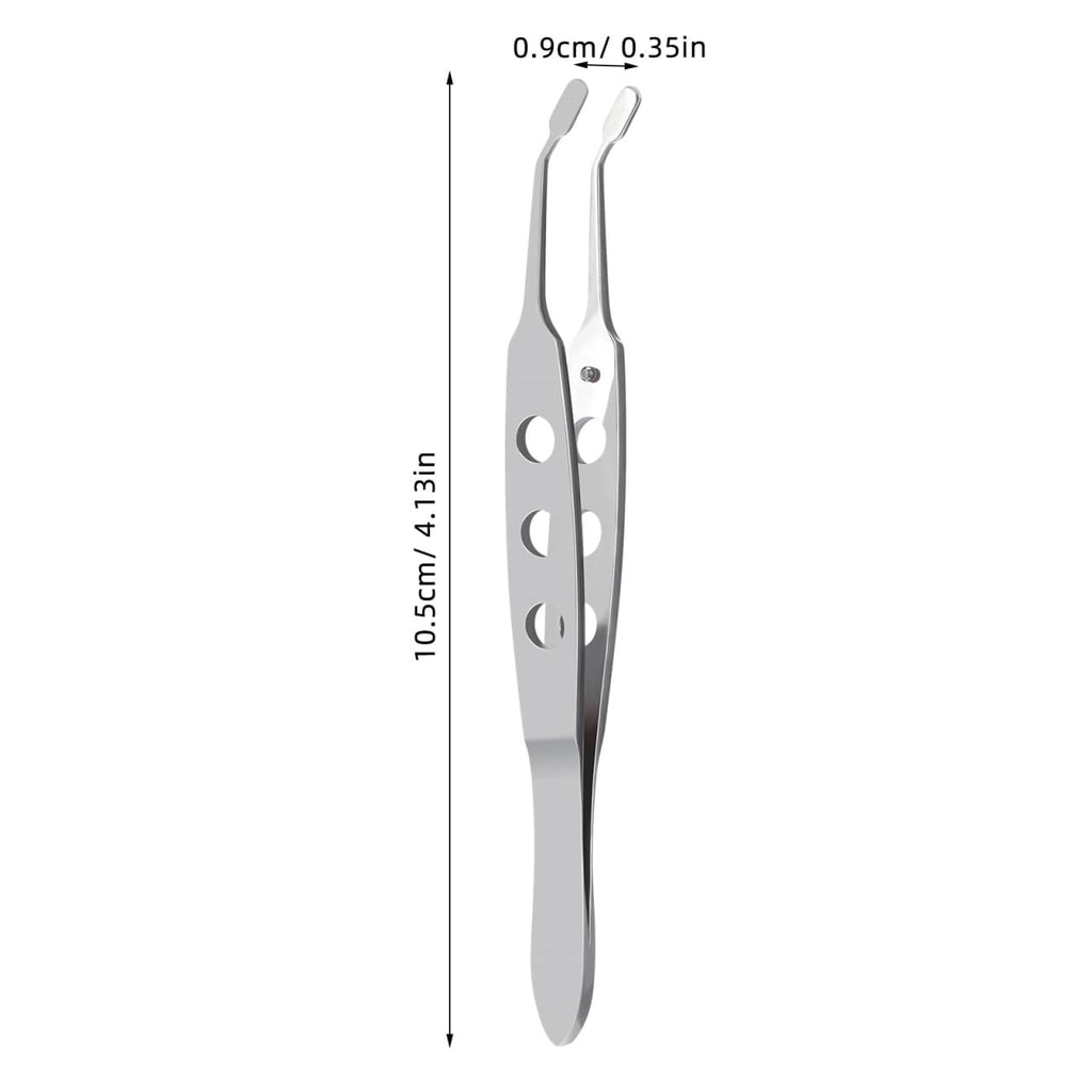 ULTECHNOVO Meibomian Gland Expressor Forceps Eyelid Compressor Tweezers with Non-Slip Handle for Mild Meibomian Gland Expression Smooth Edge Eye Lid Massage Tool for Dry Eye Care