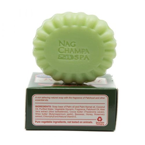 Nag Champa Soap Gift Set - 6 Bars (5.2 oz / 150gms Each) - 2 Bars of Nag Champa, Sandalwood, and Patchouli.