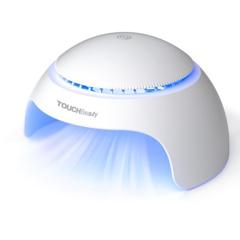 TOUCHBeauty Nail Dryer for Kids Teens Beginners: LED Fan & Light, Safe, Battery Powered, Non-Hands Tanned Version (TB-2130)