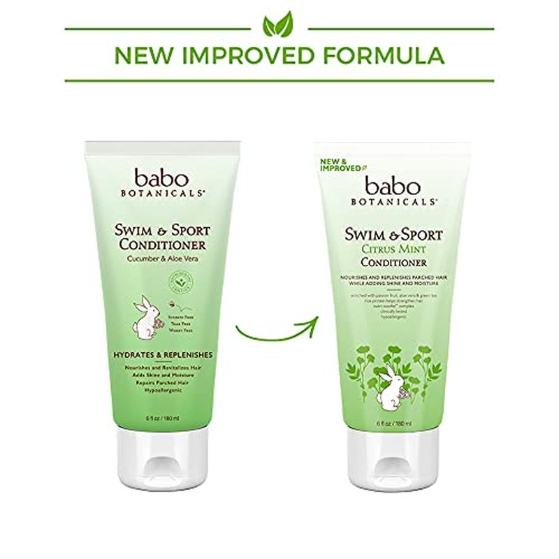BABO Botanicals Conditioner - Purifying Citrus Mint & Passion Fruit - Shea Butter & Green Tea - For All Ages