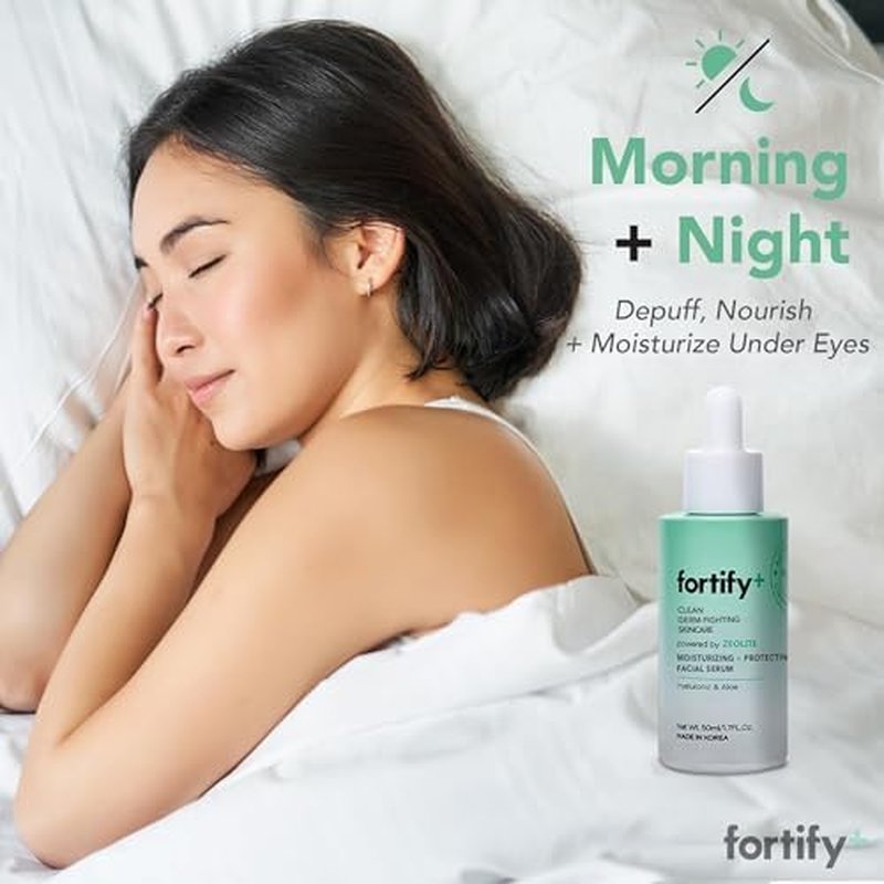 Fortify Skincare Hyaluronic Acid Serum for Face with Collagen – 3-in-1: Detox, Treat, Boost – Hydrating, Firming, Anti-Aging Serum – Dermatologist Tested Korean Skin Care – Clean Beauty – 1.69 Oz